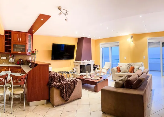 Apartamento Blue Cave Luxury Maisonette View To The Corinthian Sea *