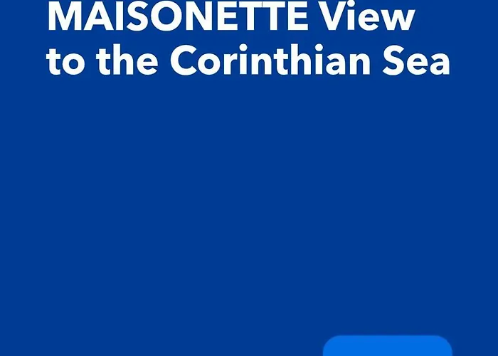 شقة Blue Cave Luxury Maisonette View To The Corinthian Sea غزيلوكاسترون